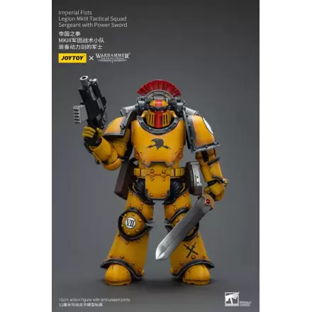 Warhammer The Horus Heresy akcijska figura 1/18 Imperial Fists Legion MkIII Tactical Squad narednik s Power Sword 12 cm termékfotója