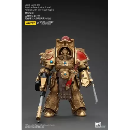 Warhammer The Horus Heresy akcijska figura 1/18 Legio Custodes Aquilon Terminator Squad Aquilon s Infernus Firepike 14 cm termékfotója