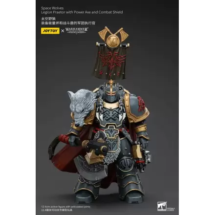 Warhammer The Horus Heresy akcijska figura 1/18 Space Wolves Legion Praetor s Power Axe i Combat Shield 12 cm termékfotója