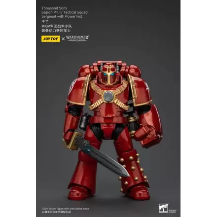 Warhammer The Horus Heresy akcijska figura 1/18 Thousand Sons Legion MK IV Tactical Squad Narednik sa Power Fist 12 cm termékfotója