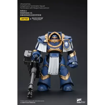 Warhammer The Horus Heresy akcijska figura 1/18 Ultramarines Cataphractii Terminator Squad Terminator s Reaper Autocannon 14 cm termékfotója