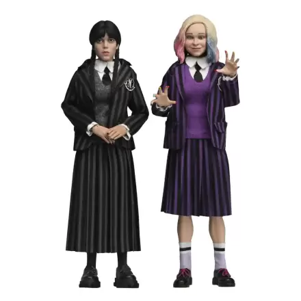 Wednesday Action Figures 2 Pack Wednesday Addams (Nevermore Uniform) and Enid 20 cm Figurice fotografija proizvoda