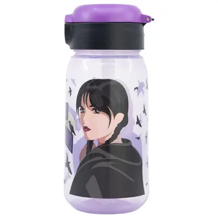 Wednesday Nevermore Academy boca sa slamkom, plastična, 510 ml fotografija proizvoda