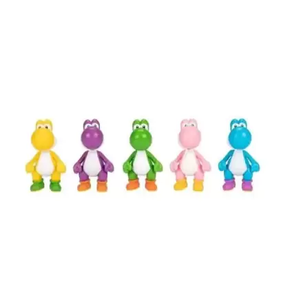 World of Nintendo Super Mario Mini Figura 5-Pack Super Mario Wiggler, Mario und Luigi 6 cm termékfotója