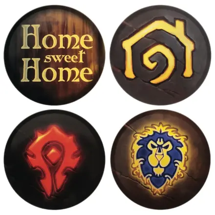 World of Warcraft Podmetač za čaše 4 komada, tiskani metal fotografija proizvoda
