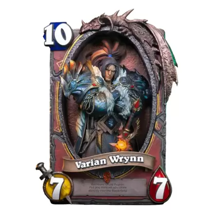 Hearthstone 3D Umjetnička Uokvirena Statua Varian Wrynn 31 cm fotografija proizvoda