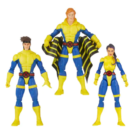 X-Men 60th Anniversary Marvel Legends Trojno pakiranje akcijskih figura Gambit, Marvel's Banshee, Psylocke 15 cm fotografija proizvoda