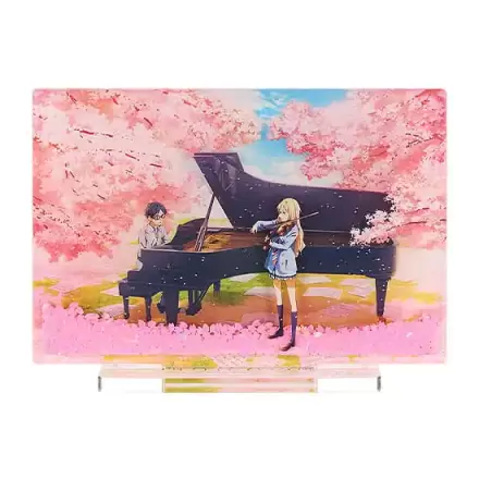 Your Lie in April Akrilni stalak sa šljokicama 9 cm termékfotója