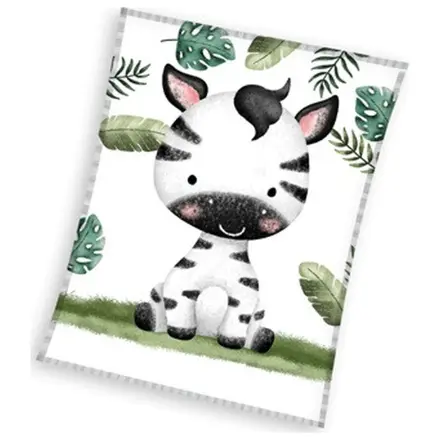 Zebra Leafy pokrivač od flisa fotografija proizvoda
