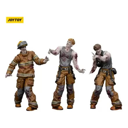 Zombie Dark Source akcijske figure 3-Pack vatrogasci 8 cm fotografija proizvoda
