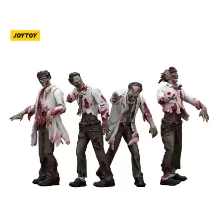 Zombie Dark Source akcijske figure 4-Pack znanstvenici (muški) 8 cm fotografija proizvoda